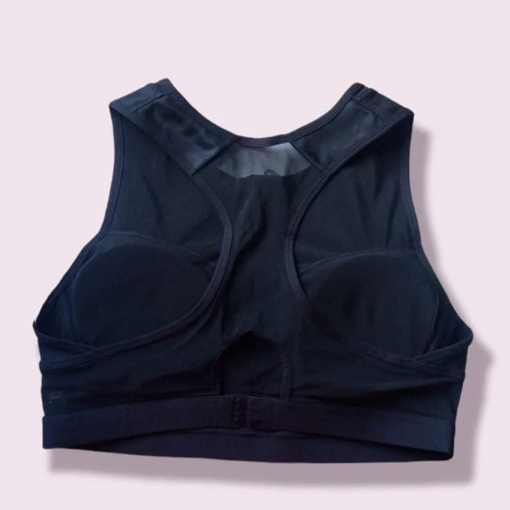 Fabletics blare zip up high impact sports bra